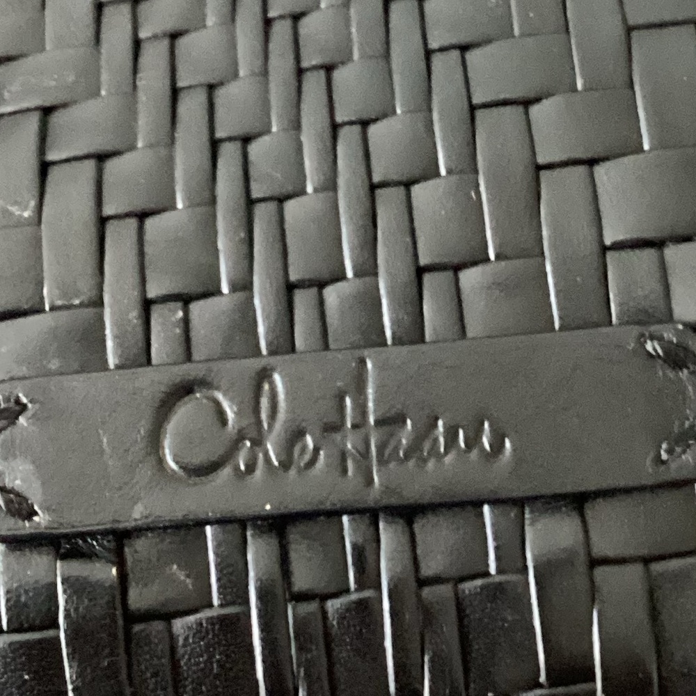 Cole Haan Black Woven Crossbody Bag - Picture 5 of 7